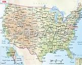 Image result for USA Map with Major Cities