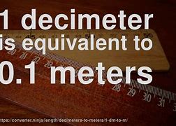 Image result for How Many Meters in One Decimeter