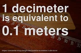 Image result for How Many Decimeters Are in a Meter