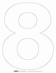 Image result for Free Printable Number 8 Template