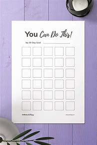 Image result for Free Printable 30-Day Chart