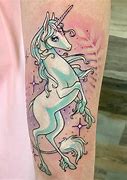 Image result for Black and White Unicorn Tattoo