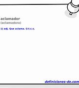 Image result for aclamador