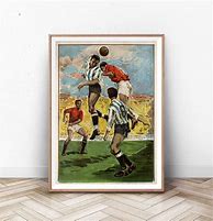Image result for Vintage Soccer Art