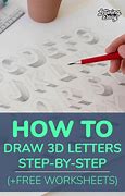 Image result for How to Draw 3D Cursive Letters