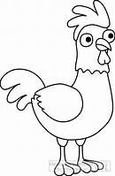 Image result for Cartoon Chicken Clip Art Black and White
