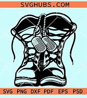 Image result for Military Combat Boots SVG