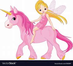 Image result for Fairy Riding a Unicorn Cartoon