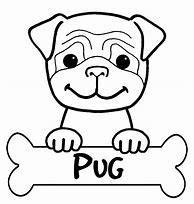 Image result for Birthday Pug Coloring Pages