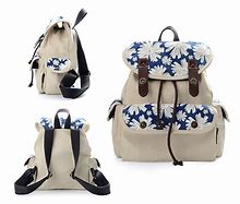 Image result for Small Canvas Backpack Purse