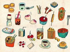 Image result for Hong Kong Local Food Painting