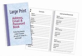 Image result for Password Address Book