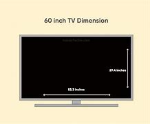 Image result for 60 Inch TV Size