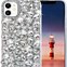 Image result for iPhone 7 Plus Cases Blue Clear with Glitter and Diamonds