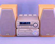 Image result for Sharp 5 CD Cassette Stereo Shelf System