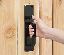 Image result for Wood Fence Gate Latch Hardware