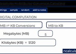Image result for KB To MB Converter