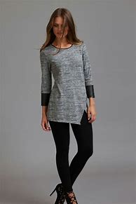 Image result for Layering a Long Sleeve Tunic