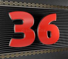 Image result for 36 Number with Red Background