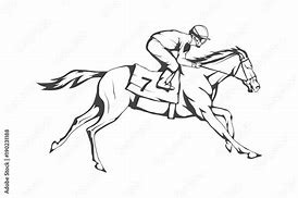Image result for Picture of Horse with Jockey Racing