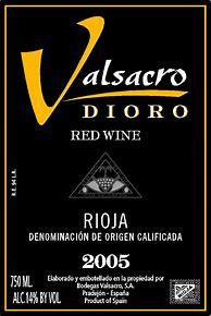 Image result for Valsacro Rioja Dioro