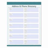 Image result for Printable Hotel Phone Directory