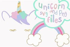 Image result for Rainbow Unicorn Face SVG