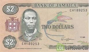 Image result for Jamaican 2 Dollar Bill