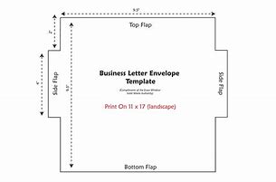 Image result for Business Envelope Size
