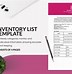 Image result for Free Inventory List Template