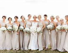 Image result for Champagne Gold Bridesmaid Dresses