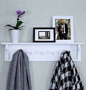 Image result for Wall Mount Coat Rack with Shelf