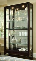 Image result for Pulaski Curio Cabinets with Glass Doors