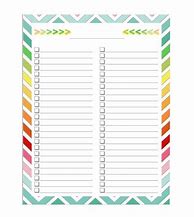 Image result for Printable Blank Checklist Form A4 Size