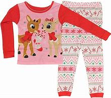 Image result for Red and White Reindeer Pajamas