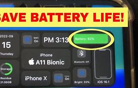 Image result for iPhone iOS 16 Battery