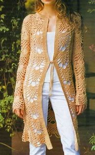 Image result for Crochet Lace Cardigan