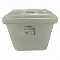 Image result for Portable Sharp Container White