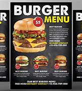 Image result for Burger Display Menu