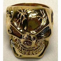 Image result for Gold Skull Ring
