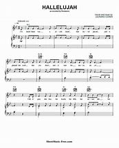 Image result for Hallelujah Piano Sheet Music