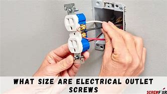 Image result for Electrical Outlet Screw Chart