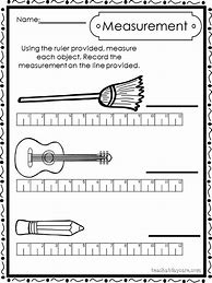 Image result for Standard Measurements Worksheet