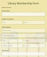 Image result for Library Form