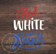 Image result for Red White and Blessed Clip Art