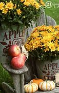 Image result for Bucket with Apple Decor