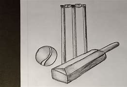 Image result for How to Draw Cricket Bat and Ball