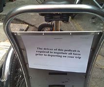 Image result for Pedicab Funny Signs