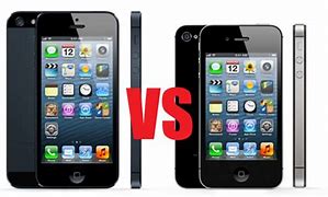 Image result for Black iPhone 5 vs iPhone 4S