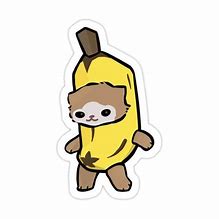 Image result for Cat in Banana Suit Sticker